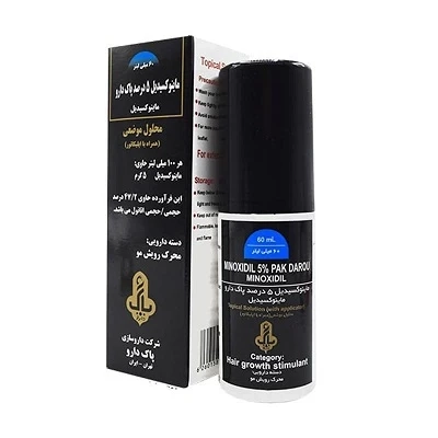 محلول موضعی ماینوکسیدیل 5% پاک دارو
