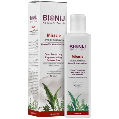 شامپو گیاهی Miracle بیونیج مناسب موهای رنگ یا کراتین شده
